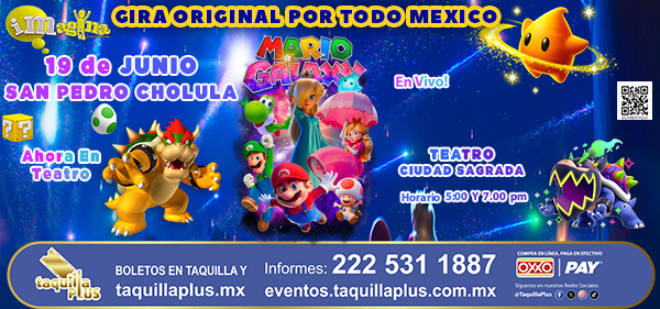 Mario Galaxy en Cholula